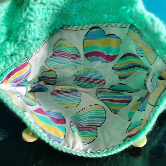 Cute vintage crochet handbag purse - Picture 3 of 5